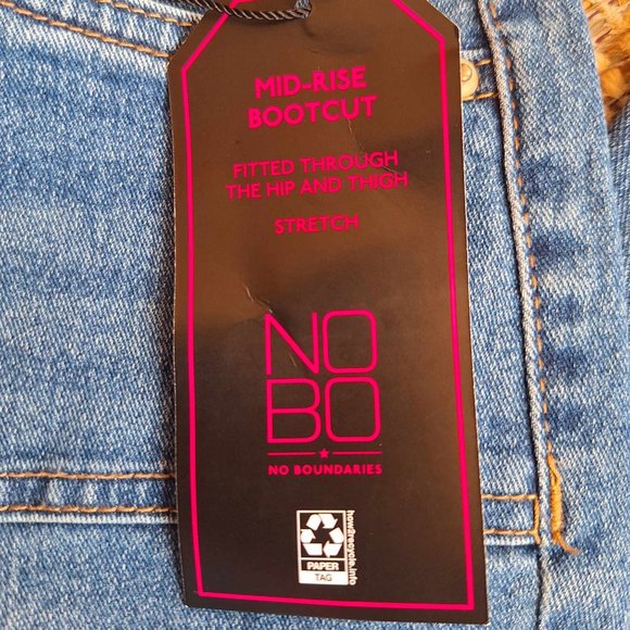 NOBO Mid-Rise Boot Cut Blue Jeans Size 11 - Picture 8 of 9